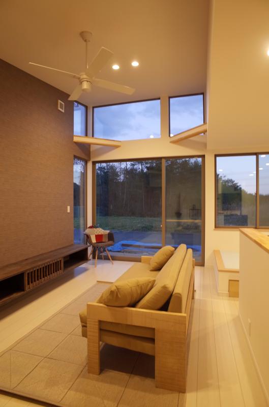 景色を取り込む家栃木県矢板市